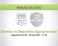 Prognóstico Santos Deportiva Agropecuaria (06 setembro 2025)