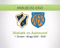 Prognóstico Stabæk Aalesund (06 agosto 2025)