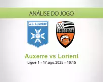 Prognóstico Auxerre Lorient (17 agosto 2025)
