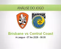 Prognóstico Brisbane Central Coast (07 fevereiro 2026)