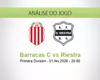 Prognóstico Barracas C Riestra (01 fevereiro 2026)