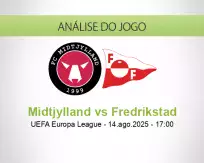 Prognóstico Midtjylland Fredrikstad (14 agosto 2025)