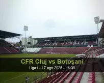Prognóstico CFR Cluj Botoşani (17 agosto 2025)