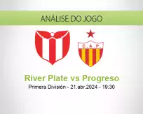 Prognóstico River Plate Progreso (21 abril 2024)
