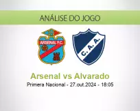 Prognóstico Arsenal Alvarado (27 outubro 2024)