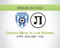 Prognóstico Cherno More Lok Plovdiv (08 fevereiro 2025)