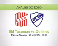 Prognóstico SM Tucumán Quilmes (29 setembro 2025)