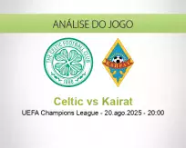 Prognóstico Celtic Kairat (20 agosto 2025)