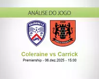 Prognóstico Coleraine Carrick (06 dezembro 2025)