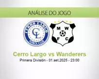 Prognóstico Cerro Largo Wanderers (01 setembro 2025)
