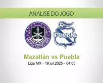 Prognóstico Mazatlán Puebla (19 julho 2025)