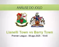 Prognóstico Llanelli Town Barry Town (08 agosto 2025)