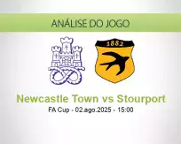 Prognóstico Newcastle Town Stourport (02 agosto 2025)