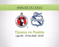 Prognóstico Tijuana Puebla (07 fevereiro 2026)