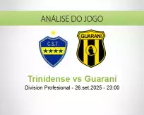 Prognóstico Trinidense Guarani (26 setembro 2025)