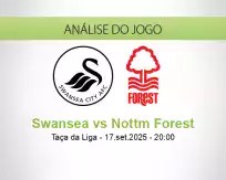 Prognóstico Swansea Nottm Forest (17 setembro 2025)