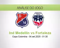 Prognóstico Ind Medellín Fortaleza (04 setembro 2025)
