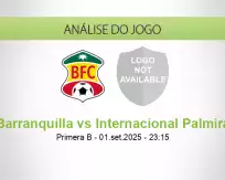 Prognóstico Barranquilla Internacional Palmira (01 setembro 2025)