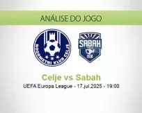 Prognóstico Celje Sabah (17 julho 2025)