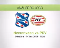 Prognóstico Heerenveen PSV (14 dezembro 2024)