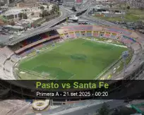 Prognóstico Pasto Santa Fe (21 setembro 2025)