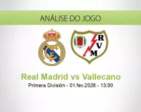 Prognóstico Real Madrid Vallecano (01 fevereiro 2026)