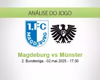 Prognóstico Magdeburg Münster (02 maio 2025)