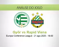 Prognóstico Győr Rapid Viena (21 agosto 2025)