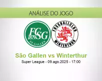 Prognóstico São Gallen Winterthur (09 agosto 2025)