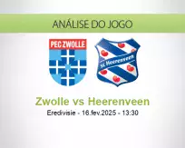 Prognóstico Zwolle Heerenveen (16 fevereiro 2025)