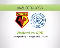 Prognóstico Watford QPR (16 agosto 2025)