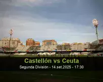 Prognóstico Castellón Ceuta (14 setembro 2025)