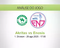 Prognóstico Akritas Enosis (29 agosto 2025)