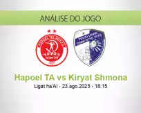 Prognóstico Hapoel TA Kiryat Shmona (23 agosto 2025)