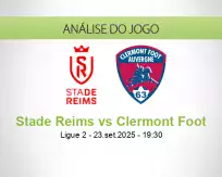 Prognóstico Stade Reims Clermont Foot (23 setembro 2025)