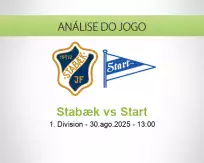 Prognóstico Stabæk Start (30 agosto 2025)