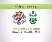 Prognóstico Dragons Gimpo (22 junho 2025)