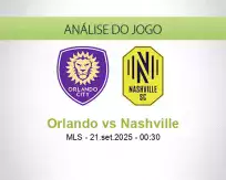 Prognóstico Orlando Nashville (21 setembro 2025)