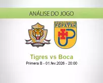 Prognóstico Tigres Boca (01 fevereiro 2026)