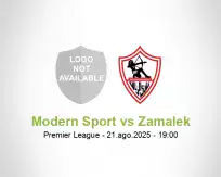 Prognóstico Modern Sport Zamalek (21 agosto 2025)