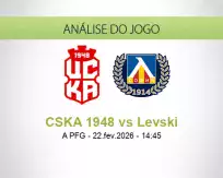 Prognóstico CSKA 1948 Levski (22 fevereiro 2026)