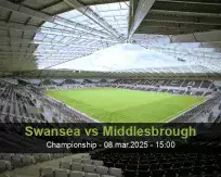 Prognóstico Swansea Middlesbrough (08 março 2025)