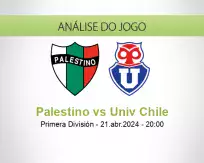 Prognóstico Palestino Univ Chile (21 abril 2024)