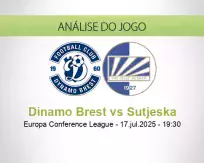 Prognóstico Dinamo Brest Sutjeska (17 julho 2025)