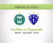 Prognóstico Coritiba Paysandu (19 julho 2025)