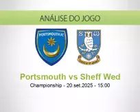 Prognóstico Portsmouth Sheff Wed (20 setembro 2025)
