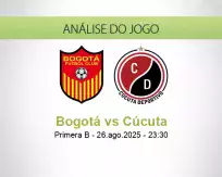 Prognóstico Bogotá Cúcuta (26 agosto 2025)