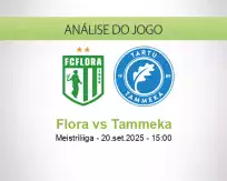 Prognóstico Flora Tammeka (20 setembro 2025)