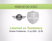 Prognóstico Libertad Tembetary (31 julho 2025)