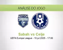 Prognóstico Sabah Celje (10 julho 2025)